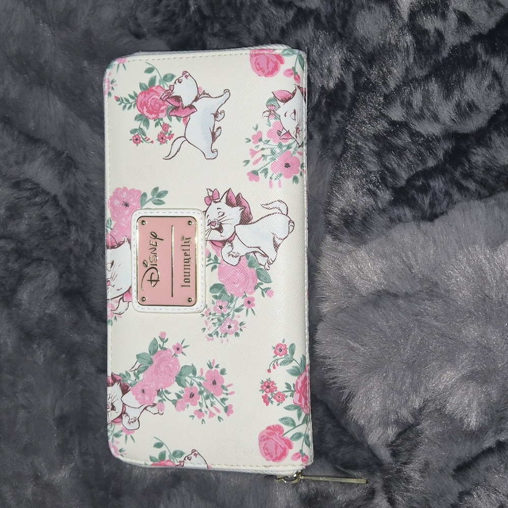 Loungefly Disney Floral Wallet - Pink and White